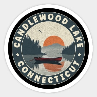 Candlewood Lake Connecticut Sunset Sticker